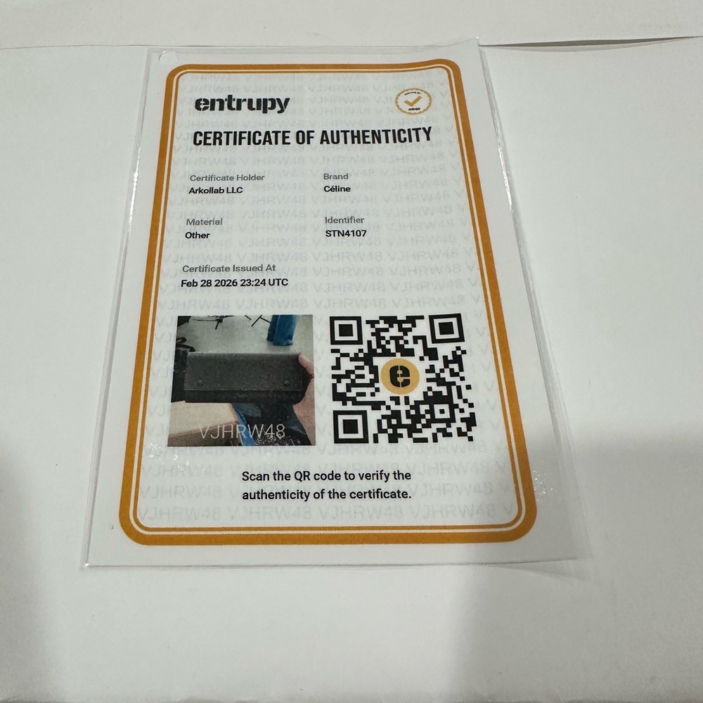 Celine Pebbled Leather Fold Wallet in Taupe Gray - Picture 12 of 12